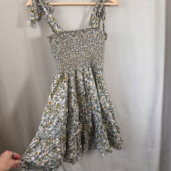 Xirena Lori floral cottagecore mini shoulder bow dress | Size XS - Picture 7 of 8